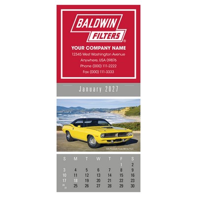 Triumph® Calendars Press-N-Stick Cruisin' Cars Calendar