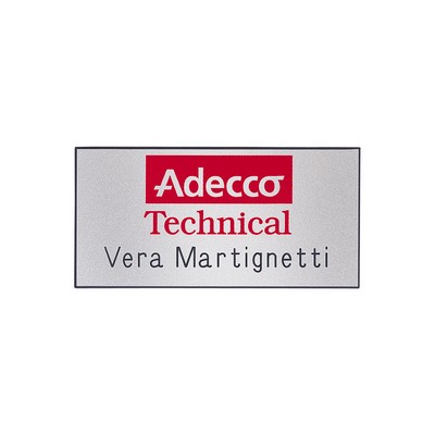 Hollywood Plastic Name Badge (Standard Size 1-1/2" x 3")