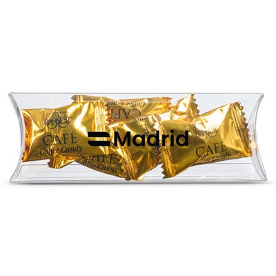 5" Pillow Box of Invidually Wrapped Coffee Flavored Candy