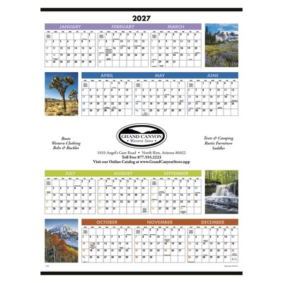 Triumph® Calendars Scenic Span-A-Year Calendar